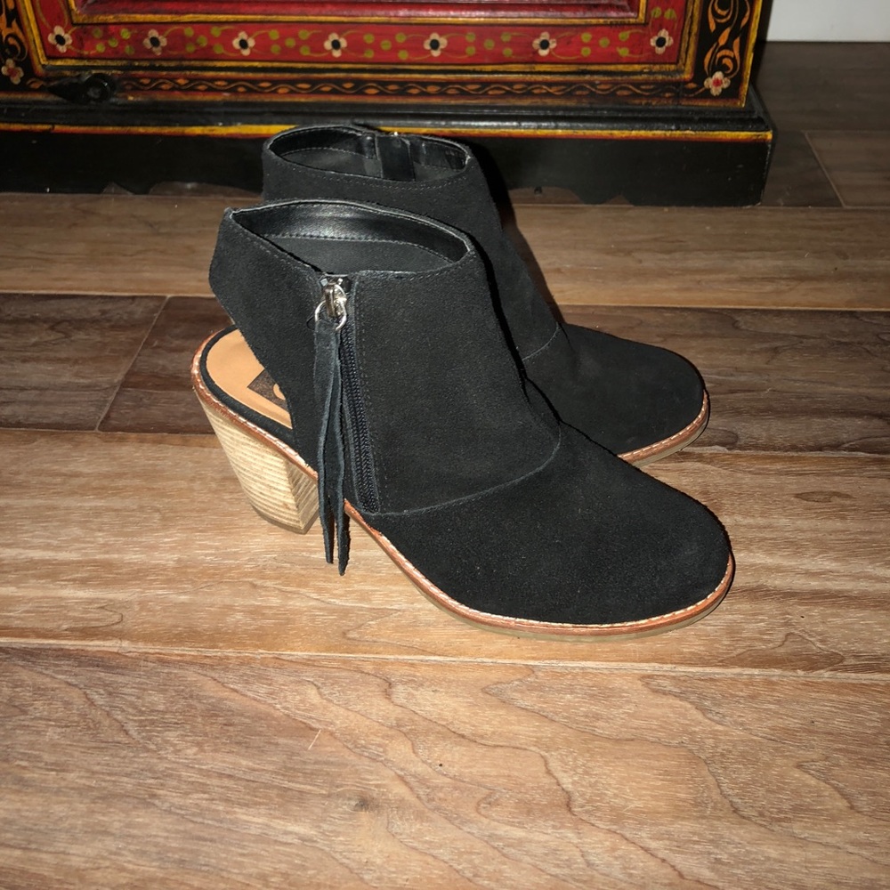 Dolce Vita Black Suede Ankle Boots